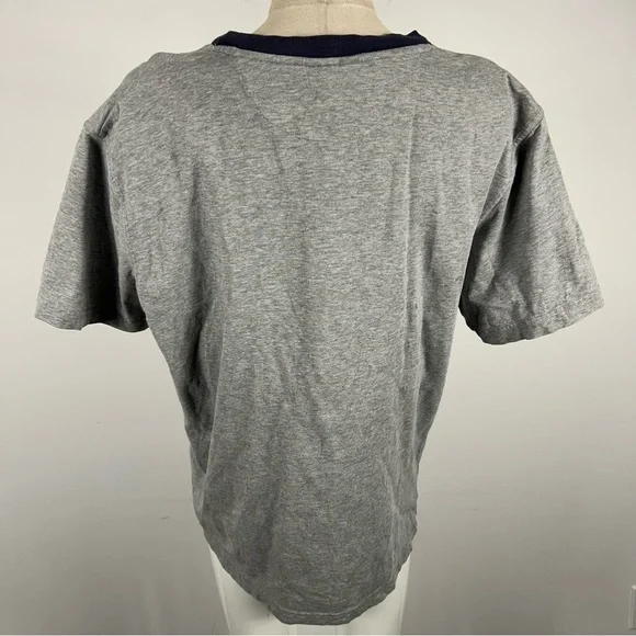 Walt Disney World Mickey Mouse Ringer Tee Gray Blue Men's Large🤎 - Picture 6 of 11